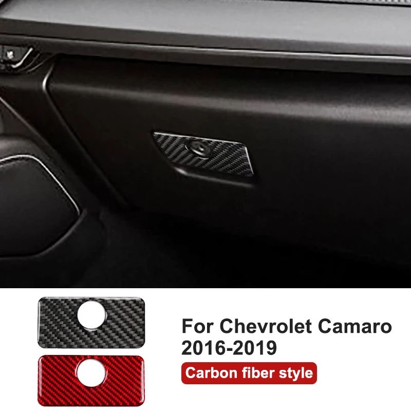 For Chevrolet Camaro 2016-2019 Car Storage Box Handle Cover Decorative Sticker Interior Modification Accessories