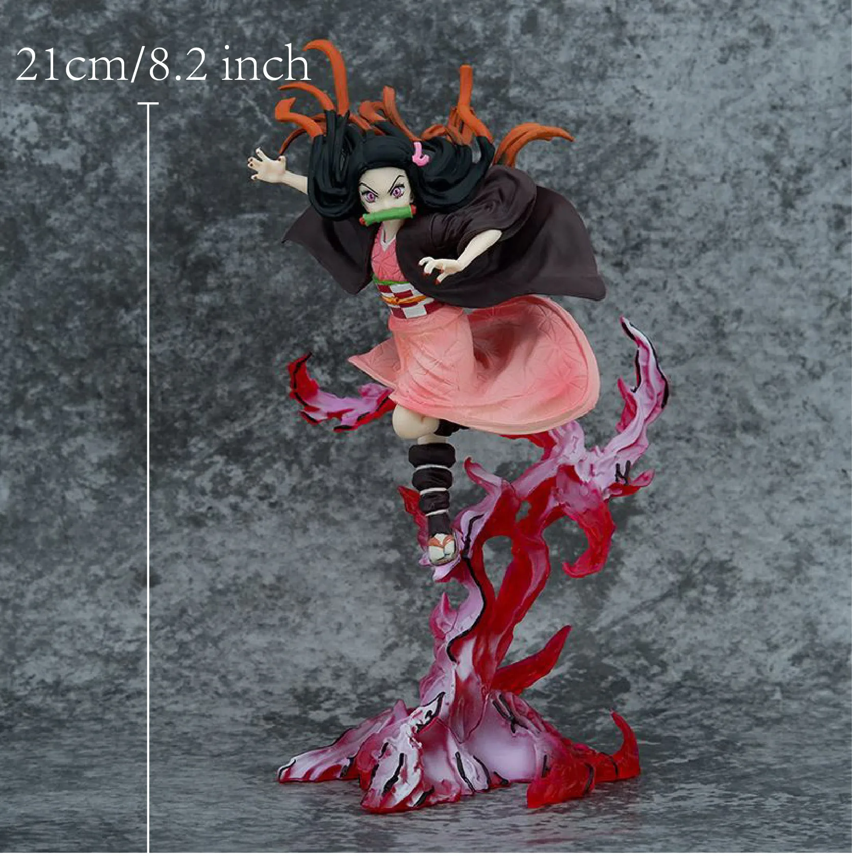21 cm 8,2 zoll Anime Kamado Nezuko Action-figuren Pvc Statue Desktop Ornamen Sammlung Statue Modell Dekoration Zimmer Schreibtisch Spielzeug ch