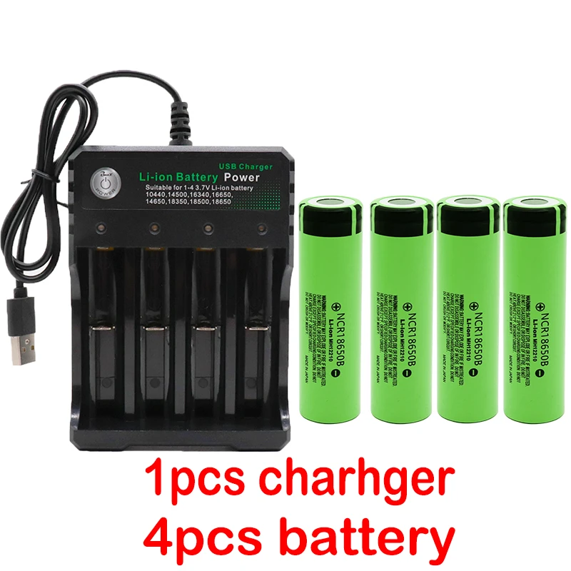 

100% Nieuwe Originele NCR18650B 3.7V 3400 Mah 18650 Lithium Oplaadbare Batterij Voor Zaklamp Batterijen En Usb Charger