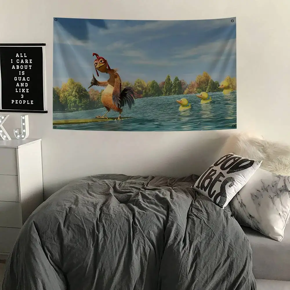 Chicken Joe Flag Banner Vierloch Flagge Polyester Outdoor Dekor Raumästhetik