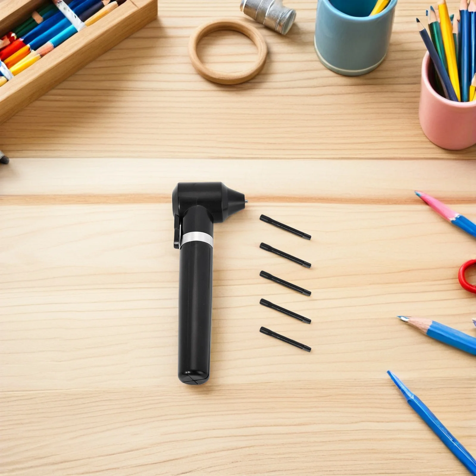 

1Pcs Mixer ABS Quick Stirring Device for Eyebrow Lip Eyeliner Pigment with 5 Replacement Sticks