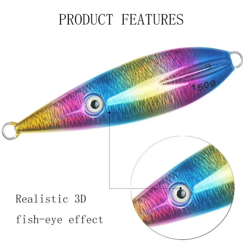 

M5TC 11.4cm Casting Jigs Slow Sinking Fishing Baits Multiple Color Metal Cast Jigging Lures High Reflective Baits Lure