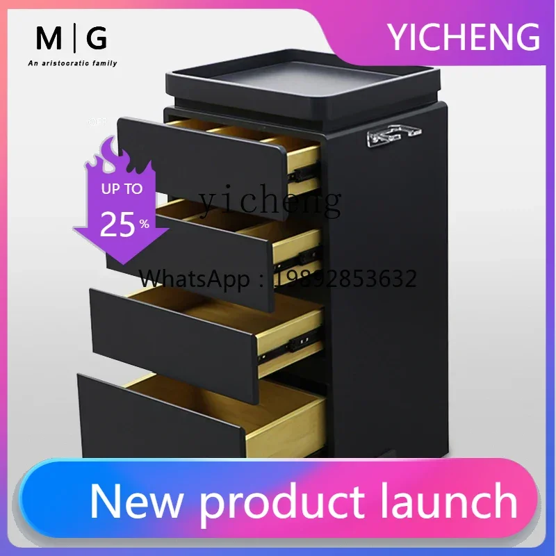 ii2-28 Tool Cinet for Hair Salon Solid Wood Cinets Working Barber Storage Storage Hair Cutting Cinet Trolley