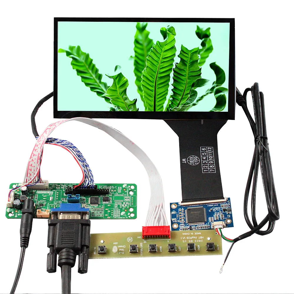 Capacitive Touch Screen Panel 1024X600 7 Inch Lcd Screen 1000Nits Outdoor Display Screen With Vga Lcd Controller Board
