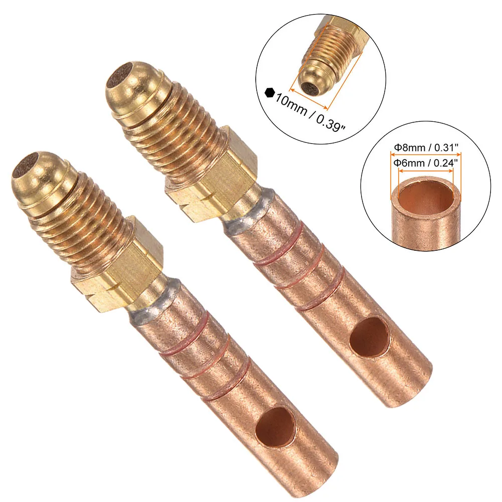 Brand New Metalworking Head Adapter Welding Equipment 2pcs Connector Adapter Copper For WP18 TIG TIG Welding Torch