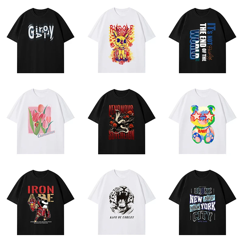 Confident Attitude Printed Short-Sleeved T-Shirt - Men's and Women's Loose-Fitting Summer New Style Cool-Comfortable Casual Shir