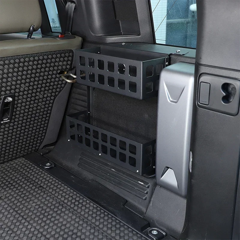 For Land Rover Defender 110 20-24 Aluminum Alloy Black Car Trunk Right Storage Basket Storage Organiser Interior Car Accessories - Image 4