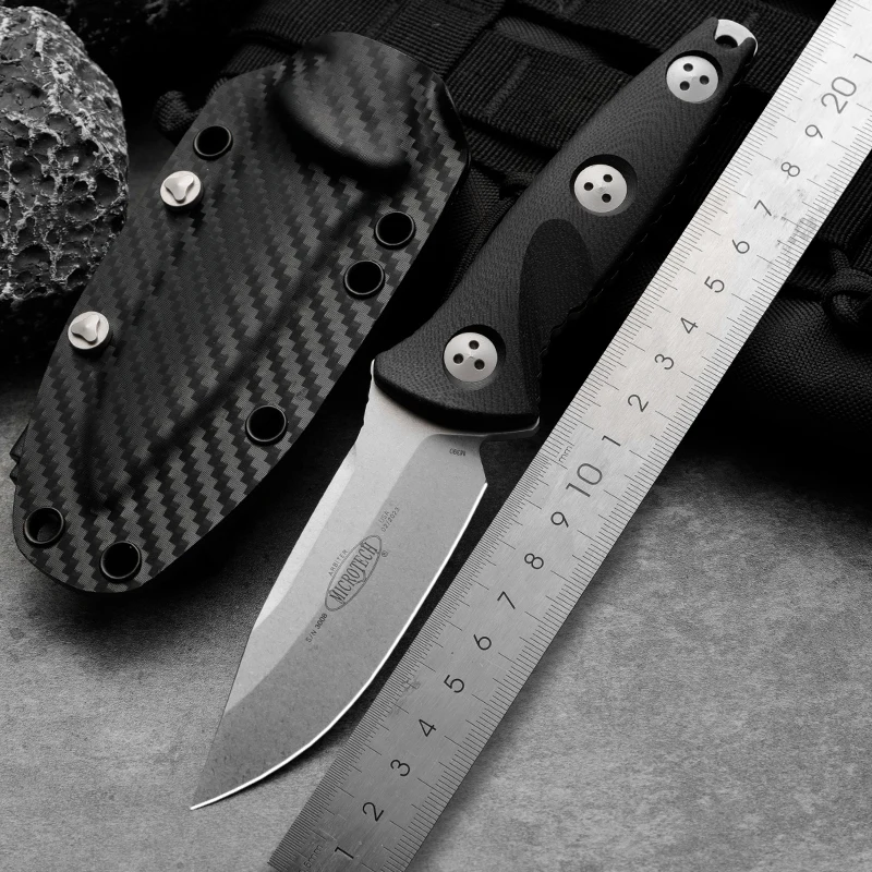 

HUANGFU High quality M390 powder steel fixed blade wilderness survival hunting knife outdoor rescue knife straight knife