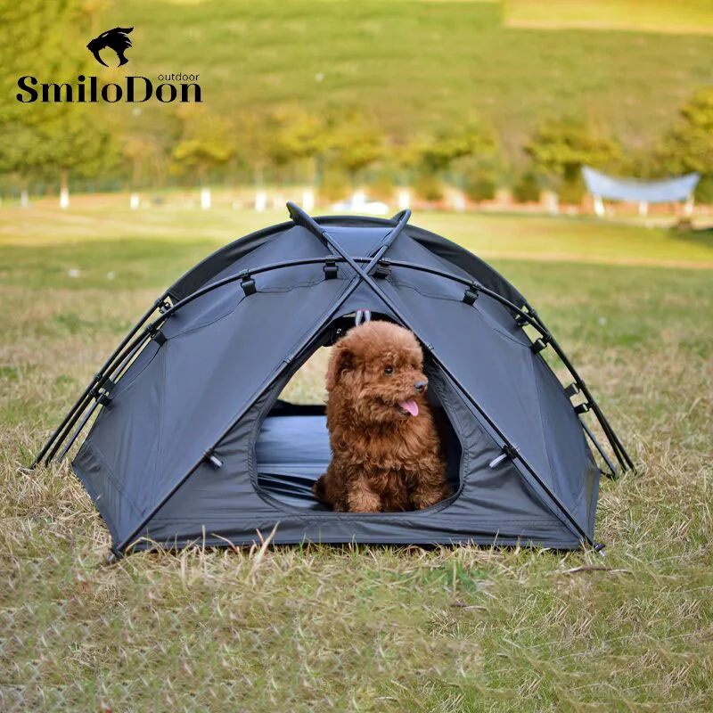 

SmiloDon Outdoor Pets Tent for Dog Cat Camping Portable Rainproof Wear-resisting Detachable Washable Small Medium-sized Pet Tent