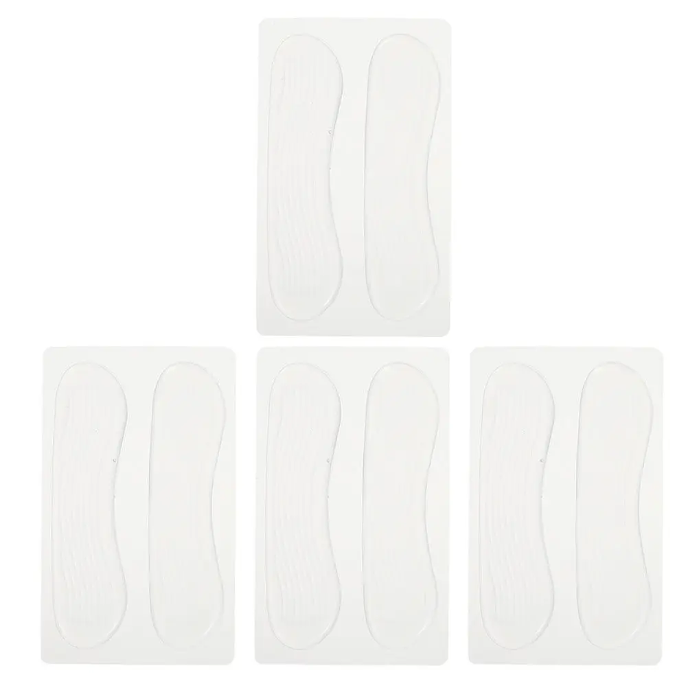 4Pairs Wear-Resistant Heel Liners Anti-Slip Protective Heel Cushions for High Heels Boots Sandals Foot Care Pads