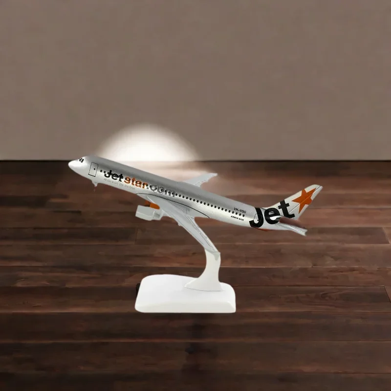 

Diecast Jetstar Airlines 20cm A320 Model 320 Metal Aircraft Replica Airplane Plane Aircraft Alloy Material 1:400 Model Toy