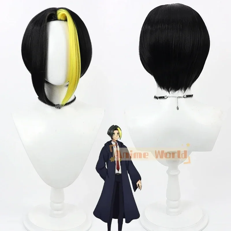 

Anime Mashle Cosplay Wig Mashle: Magic and Muscles Magic Robe Halloween Role Play Black wig + Wig Cap