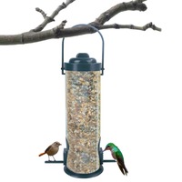 Multiple Holes Bird Feeder Automatic Foot Feeding Tool Pet Bird Feeder Outdoor Hanging Pet Food Dispenser for Flying Animals
