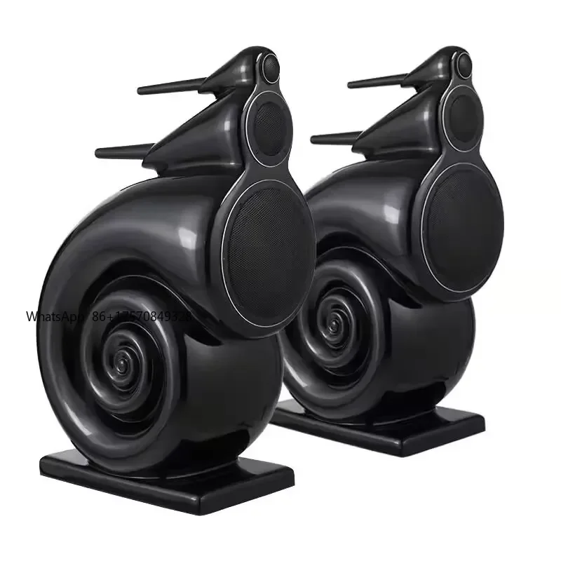

8-inch 150W Home Passive Nautilus Speaker High-power Speaker Three-frequency Hi-Fi Speakers Home Theater Floor Front Speakers
