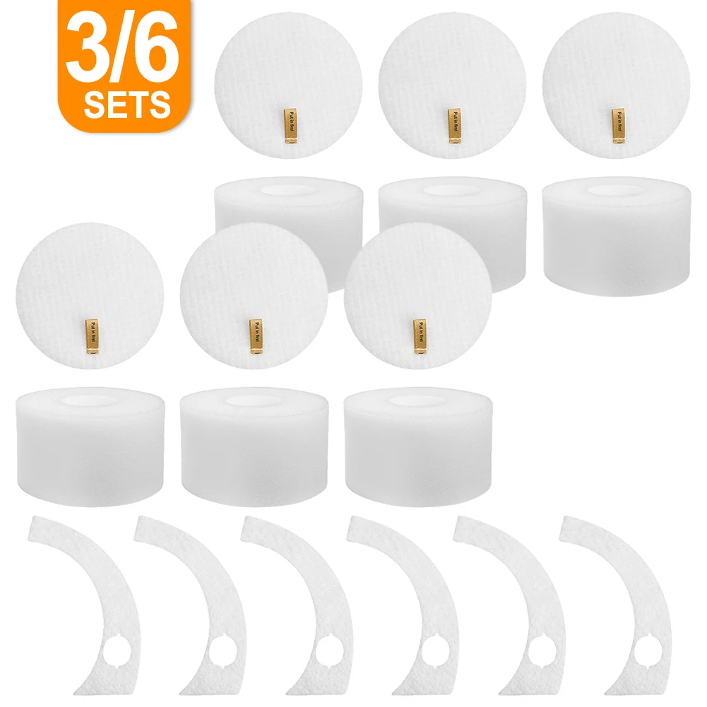 Essential Replacement Parts The FS101 3/6 Piece Complete Foam Filters Tailored to Enhance Your Cleaning Experience