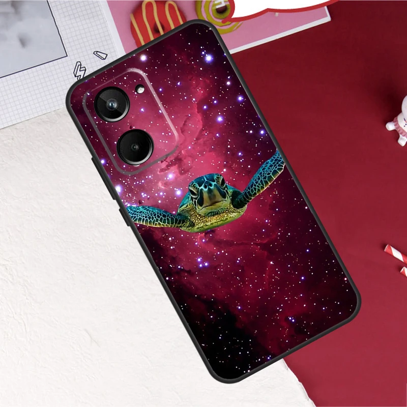 Leuke Cartoon Turtles Case Voor Realme 10 8 9 Pro Plus Gt Neo 5 2T 3T Master C11 c25 C30 C31 C35 C21Y C25Y Cover