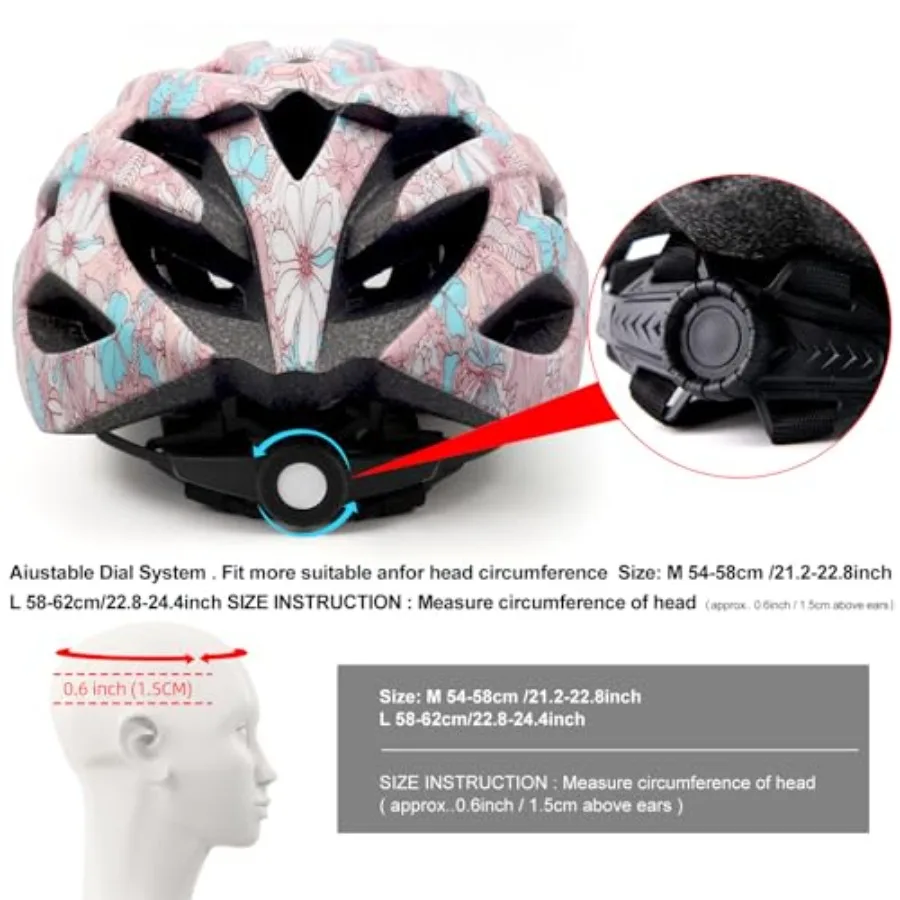 Capacetes de bicicleta adultos leves e ajustáveis para homens e mulheres, ideais para recursos de segurança de ciclismo de estrada e montanha, rosto destacável