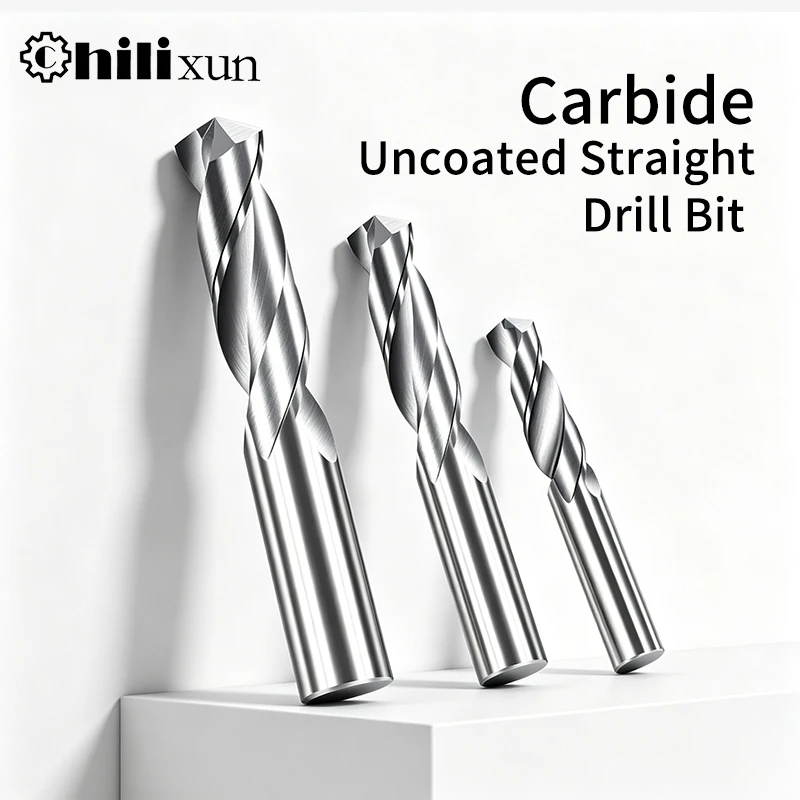 Solid‑Carbide StraightShank Twist Drill Bit 0.5‑26mm for AL Copper StainlessSteel Custom Sizes Available forCNC Machining Center