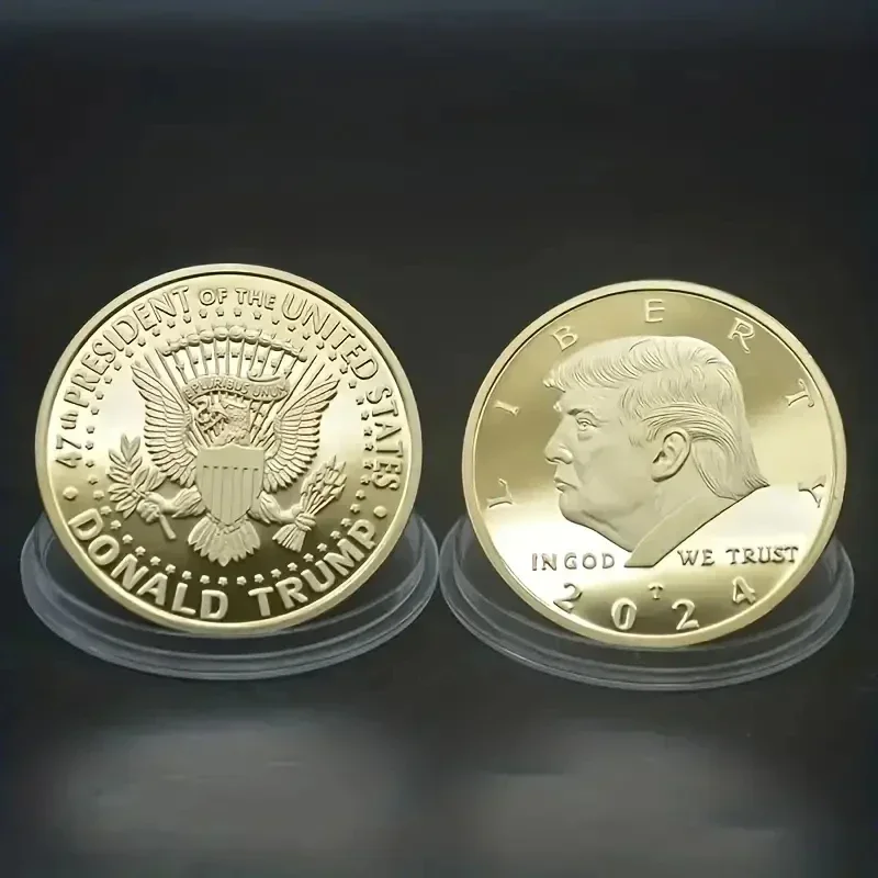 1pc Trump 2024 Commemorative Coin American Eagle Commemorative Coin Trump Coins image 4