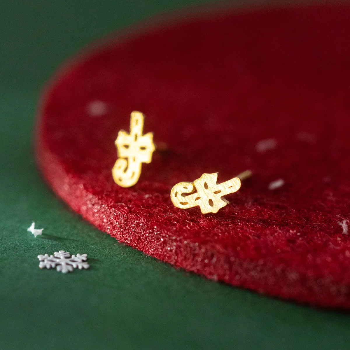 

925 Silver Christmas Earrings For Women Fashion Silver 925 Earrings Stud For Girls Party Christmas Cane Small