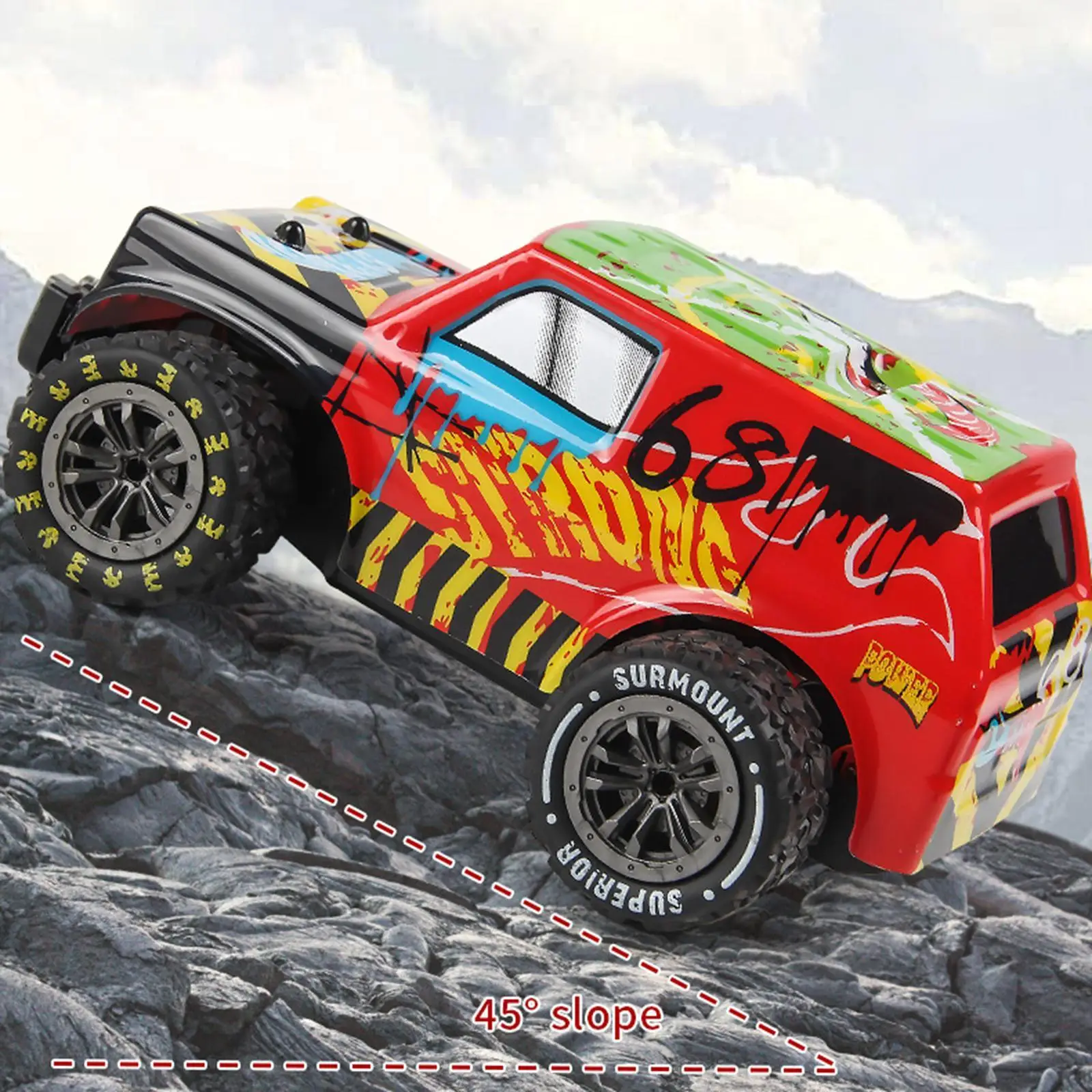 Remote Control Car Hobby Grade with Light Hobby RC Truck for Kids Boys Gifts