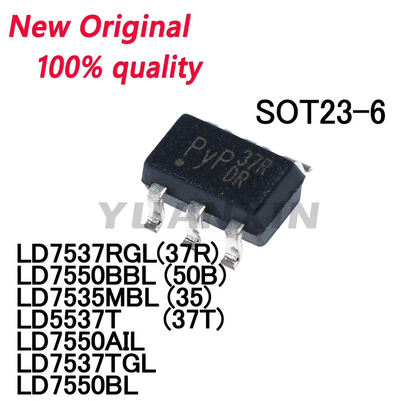 10/PCS New Original LD7537RGL LD7537TGL LD5537T LD7535MBL LD7550AIL LD7550BBL LD7550BL SOT23-6 In Stock