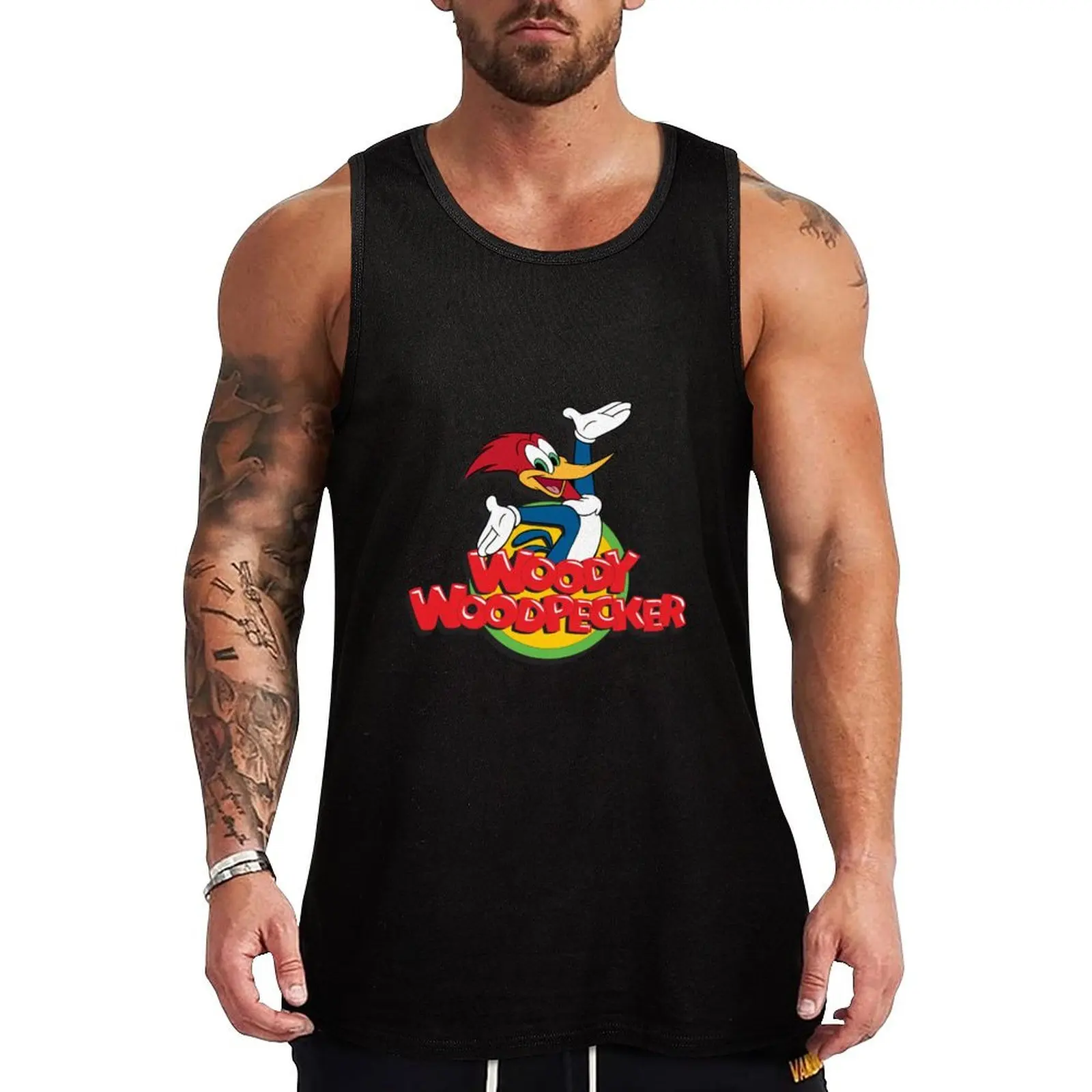 

Woody Woodpecker Tank Top Bodybuilding shirt gym wear men sports clothes for men