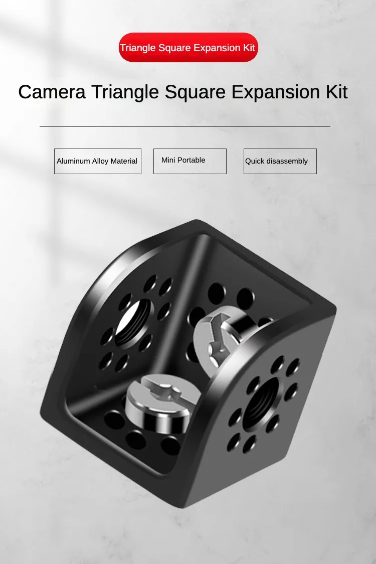 Adapters ch raube vielseitige magische Würfel halterung für DSLR-Kamera halter Regenschirm halterung Blitzlicht Mikrofon Stativ Kugelkopf – Detail 2
