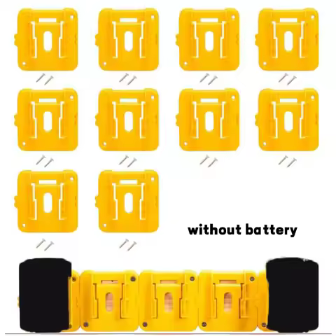 1/5/10 PCS Battery Holder Battery Holder Compatible for Dewalt 20V Battery Mounts Dock for DCB200 DCB201 DCB202 （No Battery)