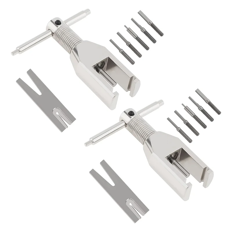 Conjunto removedor de engrenagem de pinhão de motor, extrator de engrenagem de motor rc para modelo de veículo/motor pequeno, peças de pinhão de motor rc (2 conjuntos)