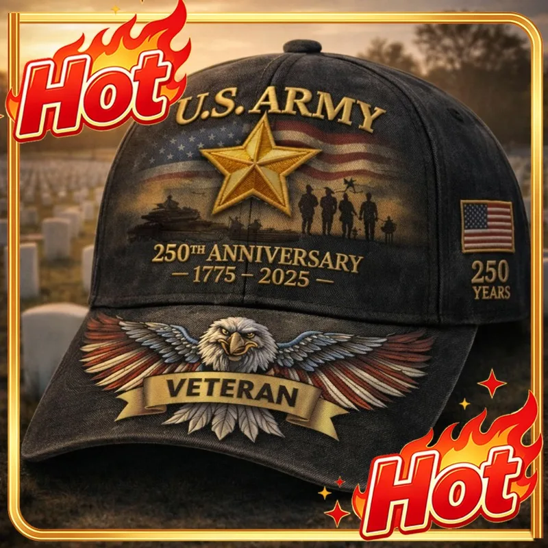 Custom 250Th Anniversary Hat of The U.S. Army - A Precious Collectible Ideal for Veterans And Collectors, Historically Significa