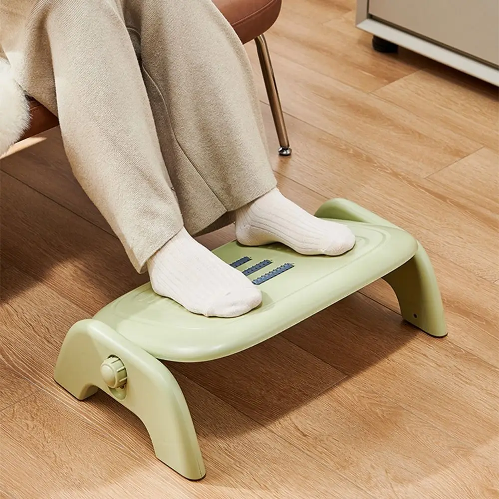 

Ergonomic Massage Footstool Adjustable Height Detachable Foot Rest Stool Feet Support Anti-Slip Bottom Under Desk Footrest