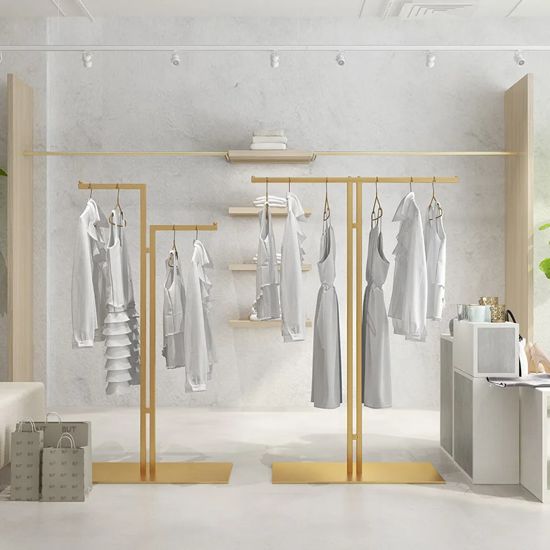 Clothing store display rack Floor-to-ceiling women's clothing store Zhongdao rack display rack Children's clothing store High an