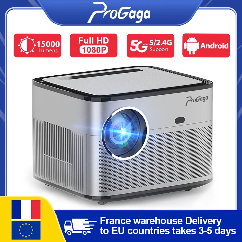 PG550W Projector Auto Focus Full HD 1080P Projector PG550 for 4K 15000Lumens 5G WiFi Android Home Theater Cinema Beamer