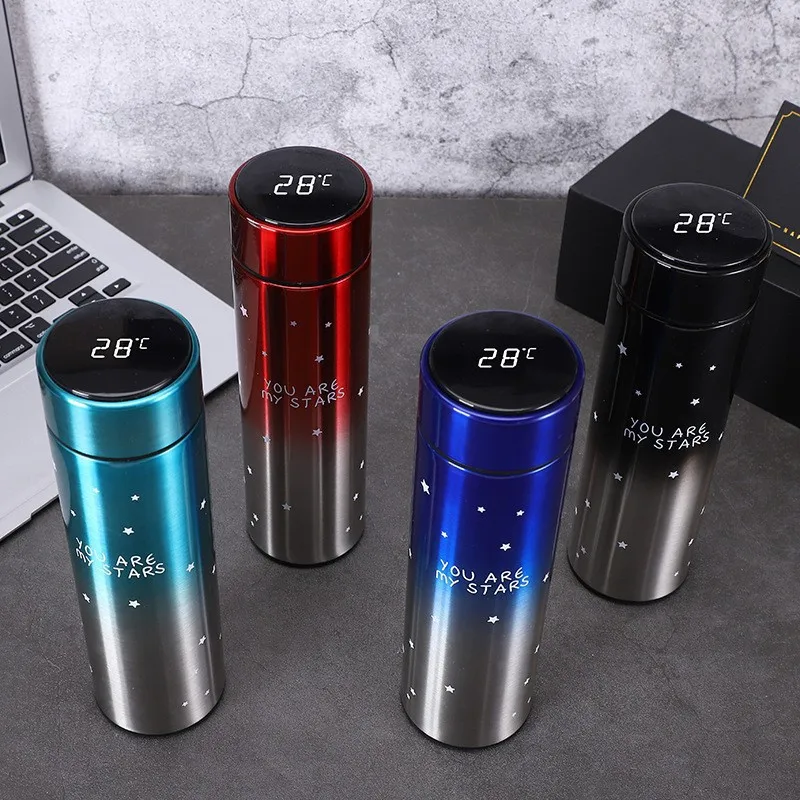 Smart Stainless Steel Thermal Bottle Display Temperature Thermal Mug  Food Thermos For Tea Water Bottle With Heating Travel Cup view 2