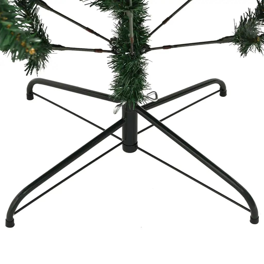 59.1 Inch Artificial Hinged Christmas Tree with Stand - Festive Holiday Decor