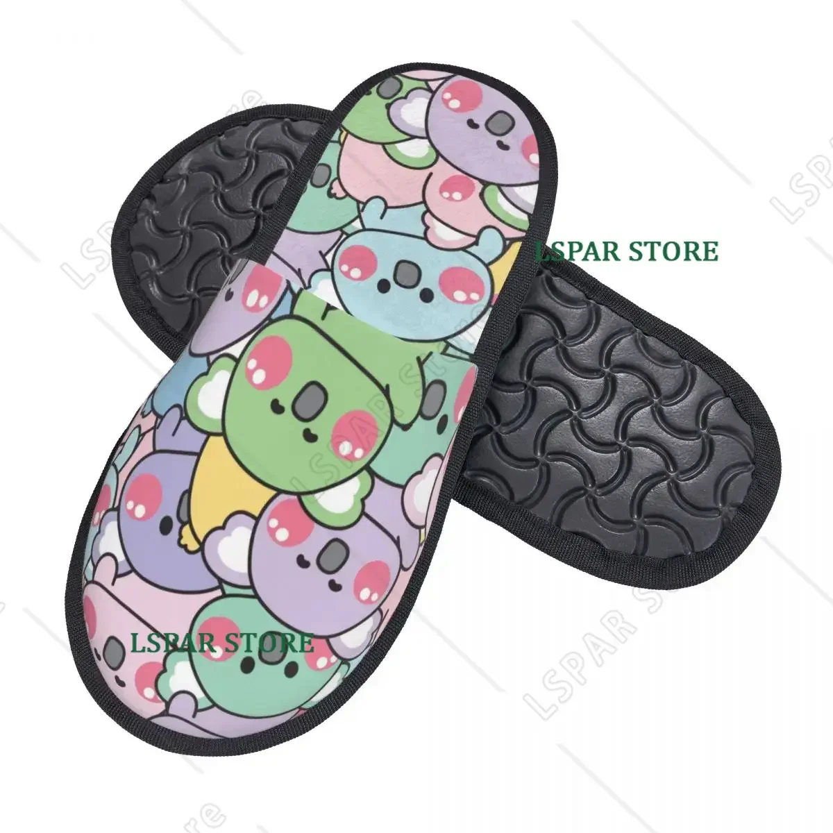 Colorful Australia Bear Koala House Slippers Soft Warm Cartoon Memory Foam Fluffy Slipper Custom Women Indoor Outdoor Shoes