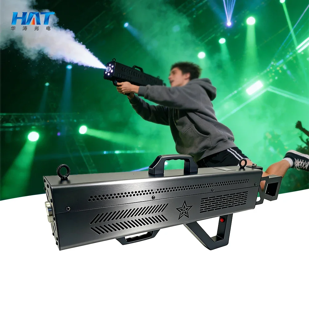HAT LED Handheld Fog Smoke Air  Stage Equipment Machine for Bar Party DJ Stage Events Night Club