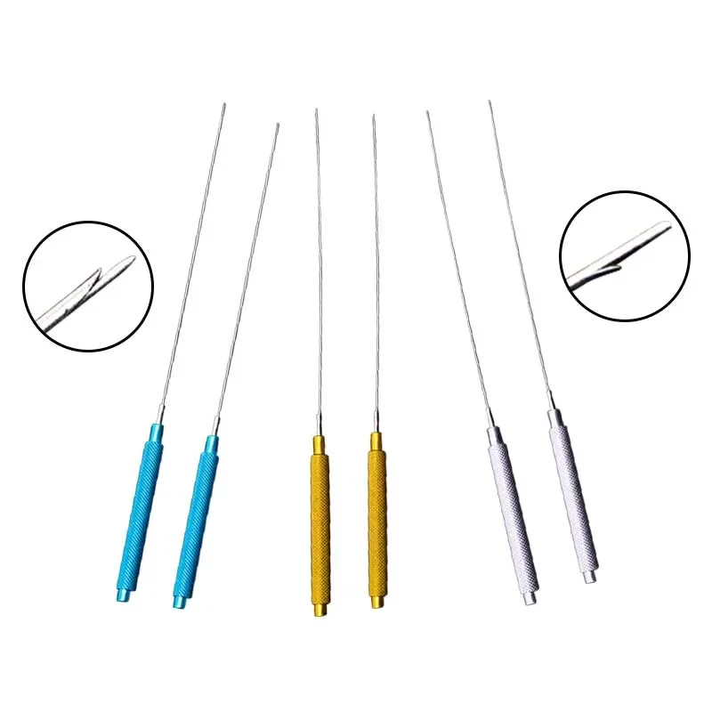 

Направляющая для проколов, игла из нержавеющей стали, направляющая для проколов салфеток для лица, игла, большая V-образная игла для проколов, инструмент для подтяжки лица, автоклавируемый