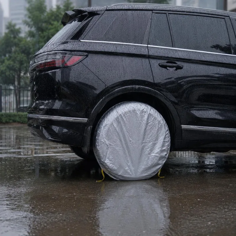 2-4pcs Car Tires Storage Bag Wheel Tire Covers Case Vehicle Wheel Protector For Caravans Truck Car Camper Trailer Wheel Cover view 2