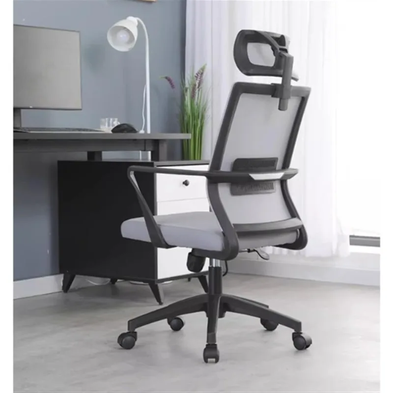 home.Computer Gaming Chair Ergonomic High Back Mesh Chair with Lumbar Support and Adjustable Headrest Rolling Work Swivel Task C