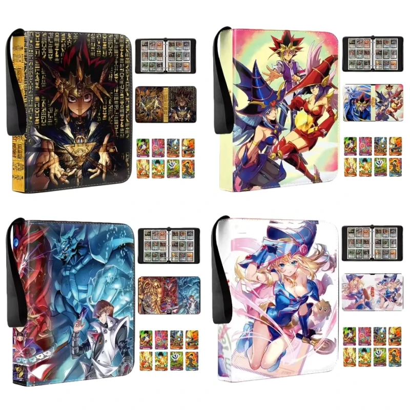 

Anime Yu Gi Oh! 400pcs/900pcs Card Album Book Collection Card Zipper Game Cards Binder Holder Toys Fans Gifts Card Book Gifts