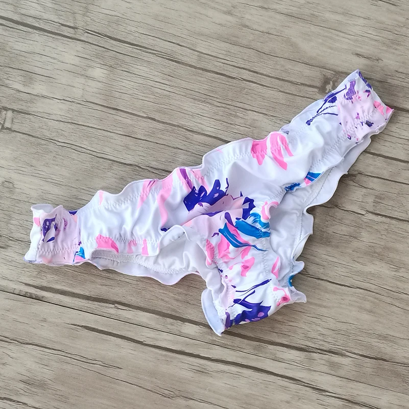 Women Bikini Bottom Sexy Cheeky Printing Swimwear Biquini Bikiny Swim Suit Brazilian Thong Bathing Suit Bottoms