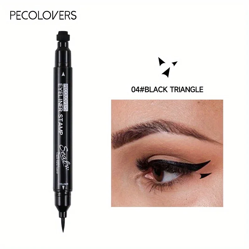 8 Styles Eyeliner Stamp Pen Red Black Liquid Eyeliner Pen Double-ended Lazy Eye Liner Pencil Fast Drying Waterproof Eye Makeup