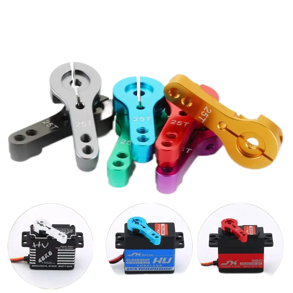 Neebrc 25t Rc Servo Horn Aluminum Arm Set For Mg995 Mg996r E9001 Rc Car Boat Crawler Model Futaba Hl Jx Spt Powerhd Wltoys Toy