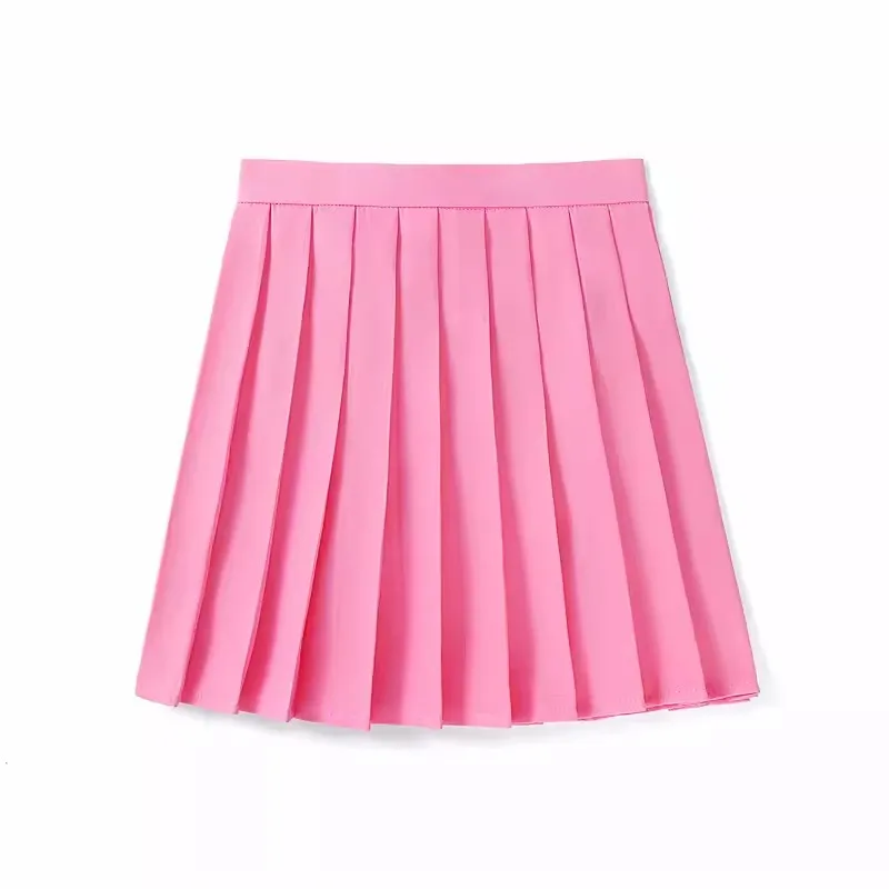 XS - 5XL High Waist Skirt Ladies Summer Clothes Women\'s A Line Harajuku Korean Black Mini Pleated Skirt For School Girl Uniform