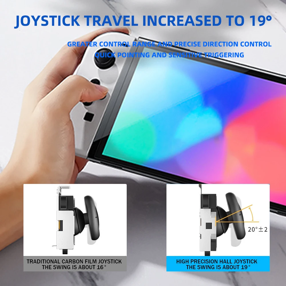 Replacement Hall Effect Joystick Analog Thumb Stick for Nintendo Switch/OLED/Lite Joycon No Drifting Repair Parts