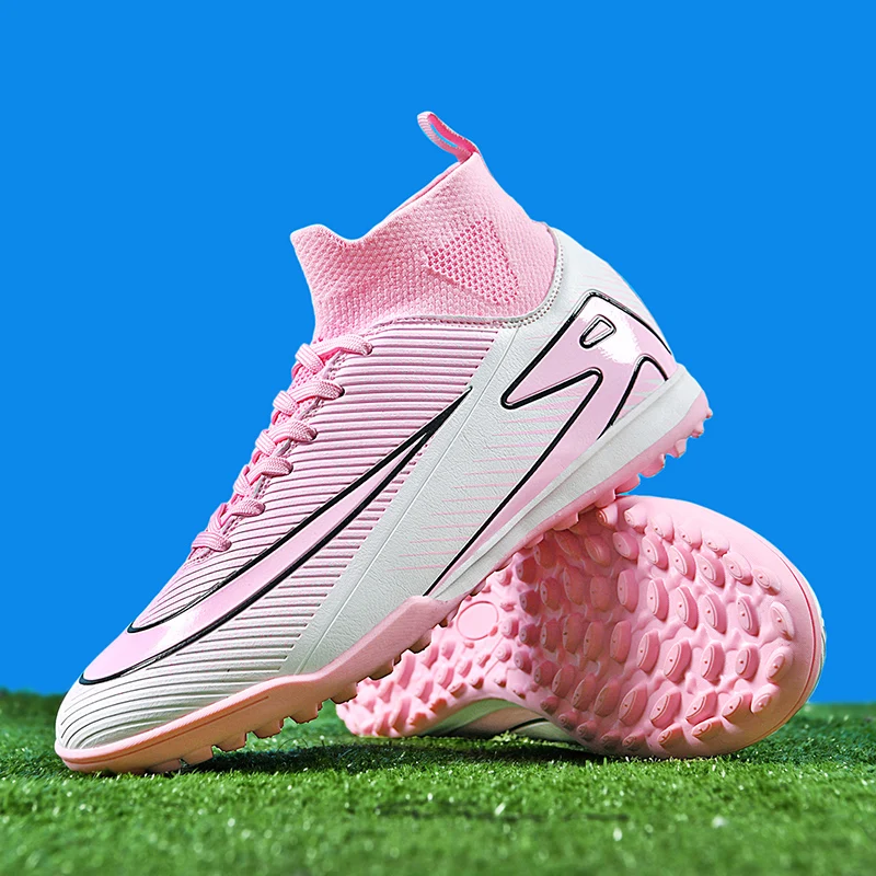 

2025 Football Shoes foodball shoes for men sneakers men futsal shoes soccer cleats Above the ankle but not to the knee Anti-slip