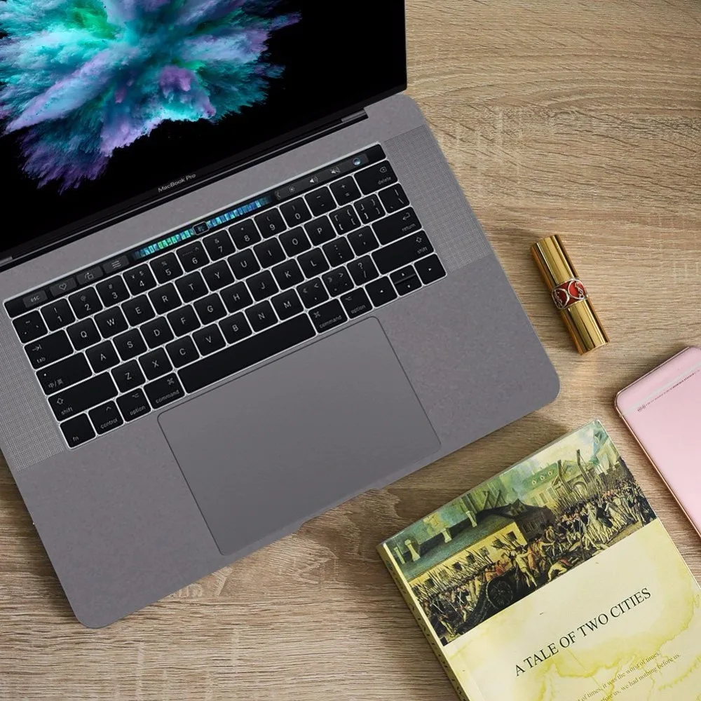 For New Apple MacBook Touch bar 13 15 model : A1706 A1708 A1707 A1989 A1990 Full Guard wrist pad Rest cover skin Space gray