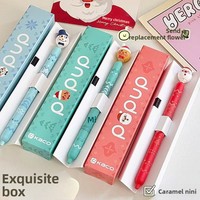 KACO Xmas Limited Gel Pen Retractable 0.5mm Quick-Dry Large Capacity 800m Writing Length for Homework & Daily Notes